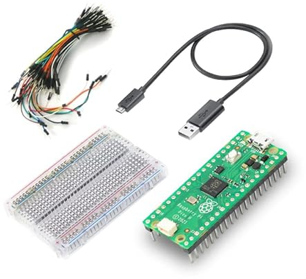 Raspberry Pi Pico H Microcontroller Board Powered By RP2040 Dual-core ARM Cortex M0+ Processor Pi Pico H with Breadboard kit