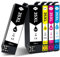 SANCTink 35XL Patronen für Epson 35 XL Druckerpatronen Kompatibel für Epson Workforce Pro WF 4720, WF 4725, WF-4720DWF, WF-4725DWF, WF-4730DTWF, WF-4740DTWF (2 Schwarz, 1 Cyan, 1 Magenta, 1 Gelb)
