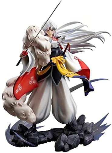 REOZIGN Inuyasha, Sesshomaru 1/7 Figur Spielzeug 33 cm / 13 Zoll Anime Cosplay PVC Actionfigur Statuen Modell Collectibles Dekorationen Grau