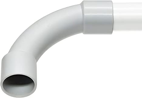 M40 Rohrbogen - 2 Stück - M40 PVC Rohrbogen 90° für Stangenrohr | Leerrohr | Kabelkanal XmediaSat für Stangenrohr