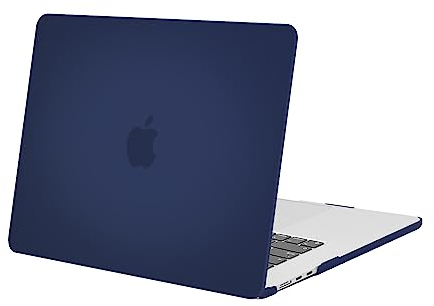 MOSISO Kompatibel mit MacBook Air 15 Zoll Hülle M4 M3 M2 A3241 A3114 A2941 2025 2024 2023 Chip mit Liquid Retina Display & Touch ID, Schützend Plastik Hartschale Case Cover, Marineblau