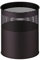 PROREGAL Runder halbperforierter Papierkorb aus Metall | 30 Liter, HxØ 40,5x31cm | Schwarz