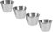 BESTonZON 4 Pièces Coupelle à Sauce En Acier Inoxydable Tasse De Glace Ramequins En Inox Tasse D'assaisonnement Saucière En Inox Petits Pots à Sauce Tasse De Beurre Rond Condiment Apéritif