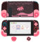 GeekShare Coque de Protection en Forme de Donut pour Switch Uniquement, Coque Antichoc avec poignées pour Manette Joy Con avec 2 Capuchons de Pouce, Chocolat Noir