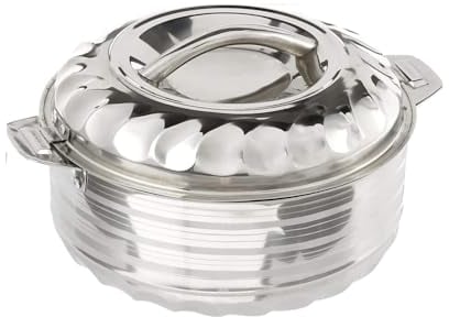 Nobel Vinod Stainless Steel Hot Cold Food Insulated Casserole Double Wall Hot Pot (Capacity 1500ml)