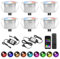 6er WiFi Intelligent RGB+IC Dreamcolor LED Bodenstrahler Spots Multicolor Chasing Effekt Terrassenbeleuchtung Arbeitet mit Alexa, Google Home,DC12V Ø31mm IP67 Wasserdicht LED Einbaustrahler