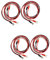 Milisten 8pcs Replacement Phonograph Supply Wire Earth for Turntable Insulated Leads