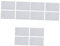 HOMSFOU 96 Stk Packtaschen Kiste Kartentasche