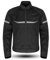 ASPIDEX Chaqueta de malla perforada transpirable tejido técnico moto deporte verano, Negro y gris., L