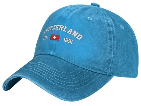 Freizeit Basecap Schweiz Flagge Baseball Cap Sport Basecap Outdoor Cowboy-Hut Für Running, Damen, Golf