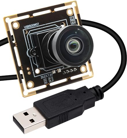 SVPRO 5MP 30FPS USB Camera Module with M12 120 Degree Wide Angle Webcam Board IMX335 Low Light Camera Board for Computer Vision Industrial Camera for PC,Raspberry Pi, Jeston Nano