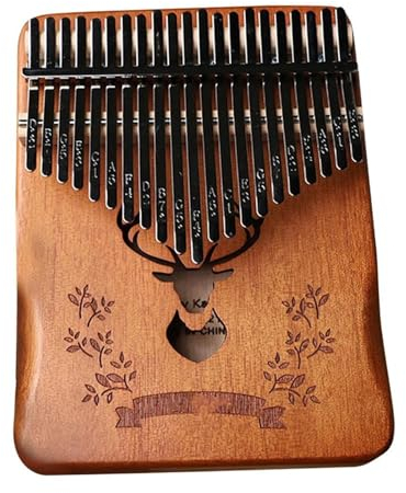 Kalimba Instrument Kalimba 21-Tasten Daumenklavier Inkl Tragetasche Stimmhämmer Geeignet Für Erwachsene Anfänger(A)