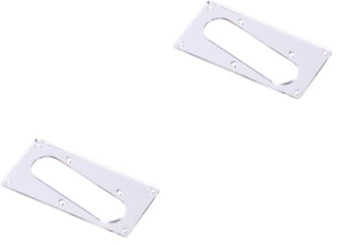 ibasenice 2stücke Pickups Cover Replacement Ringe Für Elektrische Gitarren Silbern Installieren Robustes Material Passend Für Single Coil Tonabnehmer Inklusive Schrauben