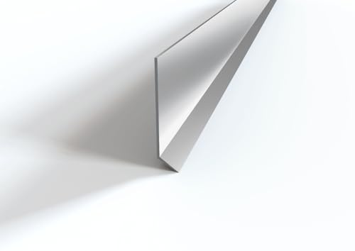MINUTI PROFILI Zoccoletto Battiscopa Da Esterno E Interno Zoccolino Alluminio Resistente A Urti Abrasioni E Umidità Cucina E Altri Ambienti Lunghezza 2 M (OPACO, 60 MM)