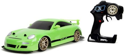 Jada Toys Fast and Furious RC Drift Auto - großer Porsche 911 GT3 (997) (41 cm) als ferngesteuertes Spielzeugauto für Kinder ab 8 Jahre, max. 12 km/h, 2,4 GHz Fernbedienung, inkl. Batterien
