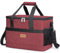 Lifewit Borsa Frigo 20L, Borse Termica Morbida per Surgelati, Grande Borsetta Termiche Porta Pranzo per Uomini e Donne, Cooler Bag per Mare, Spiaggia, Viaggio, Campeggio, Barbecue, Rosso Vino