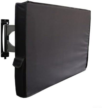 HpLive Outdoor TV Abdeckung, Wasserdicht 600D Oxford-Stoff Wetterfest TV Schutzgehäuse für 28-75 Zoll Fernseher, mit Reißverschluss und Aufbewahrungstasche(28-32inches)