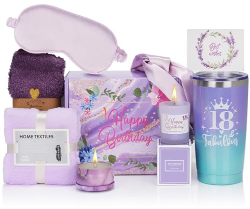 drado Regalos para Chicas de 18 Años, Regalos para mujeres, cesta de feliz cumpleaños 18 para ella, Amigas, Novia, Hija, Hermanas, Ideas Regalo 18 Cumpleaños