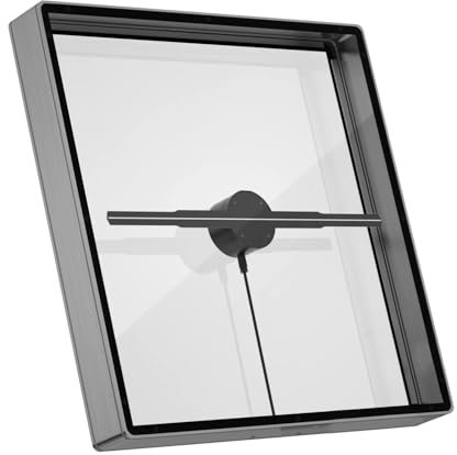 Ventilateur de projecteur hologramme 3D avec couvercle 224 LED pour affichage publicitaire LED, contrôle WiFi, lecteur de lampe holographique 3D