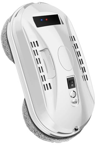 GHJIUYTFV Robot lavavetri Robot lavavetri robotizzato Pulizia domestica Robot aspirapolvere con telecomando for lavaggio finestre e vetri(White)