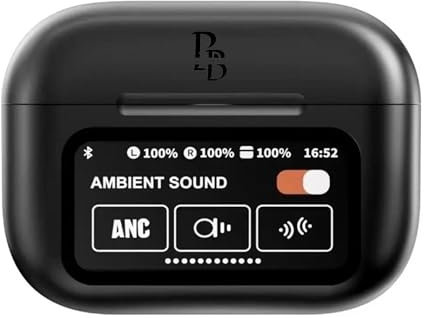 Bagsbent Auriculares in-ear inalámbricos Bluetooth con pantalla táctil para iPhone y Android, perfectos para deportes, hombres y uso diario (ANC) (ENC)