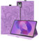 Auslbin Cover Compatibile con Lenovo Idea Tab Pro/P12 2025（Gen 2） Pelle in Rilievo Farfalla Custodia di Tablet con Funzione Stand Anti-Fall Flip Tab Cover, Viola