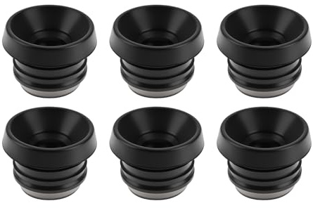 Be In Your Mind Lot de 6 joints de couvercle de valve de moteur pour radiateur de voiture compatibles avec Volkswagen Compatible avec Touareg Noir