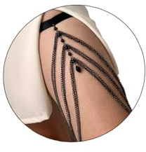 Eigso Frauen Oberschenkel Ketten Strand Bikini Accessoire Körper Kette für Frau Y2k Goth Bein Oberschenkel Ketten