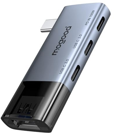 MOGOOD 4 en 1 Hub Type C, Adaptateur Multiport USB C 5Gbps, Splitter de Charge PD Type C 100W, Compatible avec iPhone, iPad, MacBook, Laptop, PC
