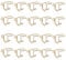 Wzxksoac 20 Pieces Sets Thin Nail Rings for Ladys Daily Fingertip Protective Cover Trendy Ring Jewelry Gift to Girlfriend Gold