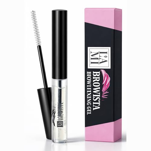 LAMI Browista Transparentes Brauengel mit Panthenol, Arganöl und Vitamin E, Pflegendes Augenbrauen-Fixing Gel für Natürlichen Glanz