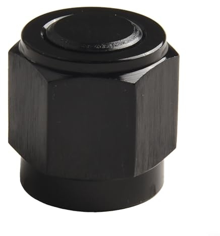 AN4 AN6 AN8 AN10 AN12 Female Flare Cap Block Off Fitting Aluminum Adapter Suitable for Precision Engineered Fuel Systems (AN6)