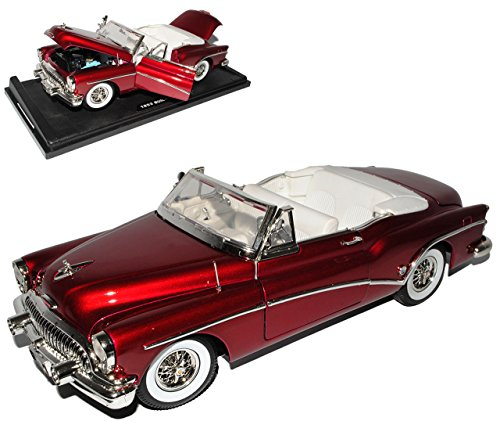 Motormax Bui-ck Skylark Roadmaster Cabrio Rot Metallic 1. Generation 1953-1954 1/18 Modell Auto