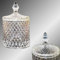 Riya Mini Glas Bonboniere Glasschale Kristallschale mit Deckel Bonbonglas Zucker dose Schale Neu