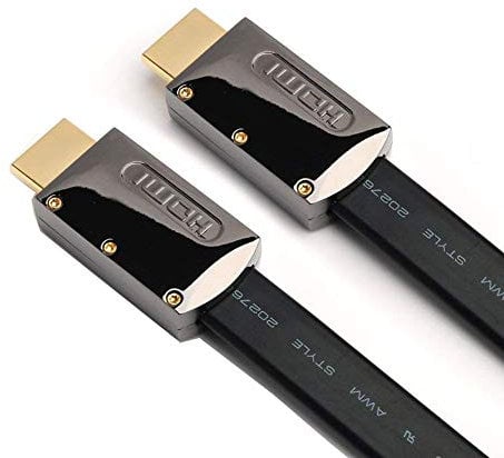 ULTRICS 4K HDMI Cable 5M, Ultra High Speed 18Gbps Long HDMI Cable, UHD 2160P Flat HDMI to HDMI Cable, 4K@60Hz HD 1080P HDMI Wire Supports 3D and ARC, HDMI Lead for TV PC Monitor Laptop PS4 PS5 Xbox