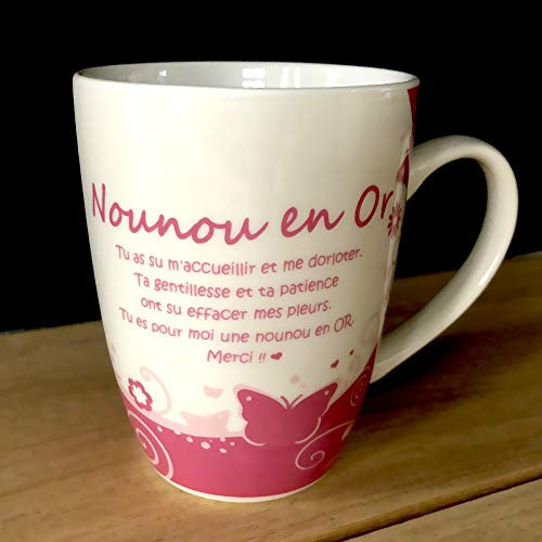 p2g MUG A Offrir - Nounou en Or -