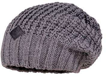 maximo Mädchen mit breitem Rand Mütze, Grau (Mittelgraumeliert 49), (Herstellergröße: 51/53)