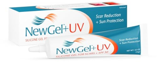 NewGel+ UV Medical-Grade Silicone Scar Cream SPF 30, 0.5 oz by MyNewGel