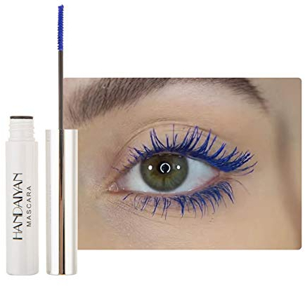 Allbestaye Bunt Wimperntusche Wasserfest Feiner Pinsel Grün Schwarz Weiß Wimpern Long-lasting