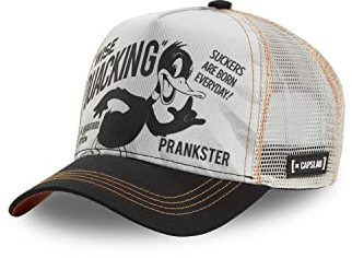 Capslab Daffy Duck Looney Tunes Beige Trucker Cap - One-Size