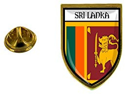 Akachafactory Pin Anstecker Anstecker Anstecker Stadt Flagge Sri Lanka Sri Lanka