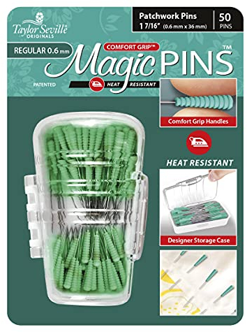 Taylor Seville Originals - Taylor Seville Originals Komfort Griff Hitze Beständig Regulär (0.6 x 36mm) Patchwork Magic Pins - 50 Stücke