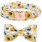 Elegant little tail Hundehalsband mit Sonnenblumenmuster, Mädchen-Hundehalsband mit Schleife, verstellbare, weiche Fliege, Hundehalsbänder für kleine Hunde