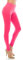ALWAYS Damen Casual Soft Leggings - Solide und Print Stretchy Comfy Peach Skin Lounge Yoga Pants, Sle128 / Neon Pink, Einheitsgröße