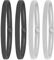 WLLHYF 4 Stück Sport elastische Stirnbänder rutschfest athletische Übung Haarband für Frauen Männer Silikon Griff laufen Yoga Fußball Feuchtigkeit Wicking Haar Bands Schweißband(2pcsblack+2pcswhite)