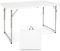 Byliable Klapptisch 120 cm tragbar, höhenverstellbar Campingtisch, Gartentisch Esstisch Partytisch klappbar faltbar, Outdoor Indoor, Weiß