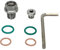 Tappo di Scarico Dell'Olio, Tappo di Scarico Oversize Piggyback Kit di Riparazione Filettatura Coppa Olio Autofilettante in Acciaio Inox con Guarnizione O-ring per Chiave Esagonale (M12.1-1.5x15mm)