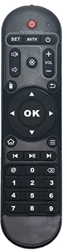 ALLIMITY Ersatz Fernbedienung passend für MXQ TV Box T95Q | T9 | T95 Mini | HK1 Play | H96 | X96 Mini | X96 MAX | X96 Air | H96 Pro+ | H96 MAX | MX10 | T95M | MX9 | V88 | HK1 MAX | A95X R2