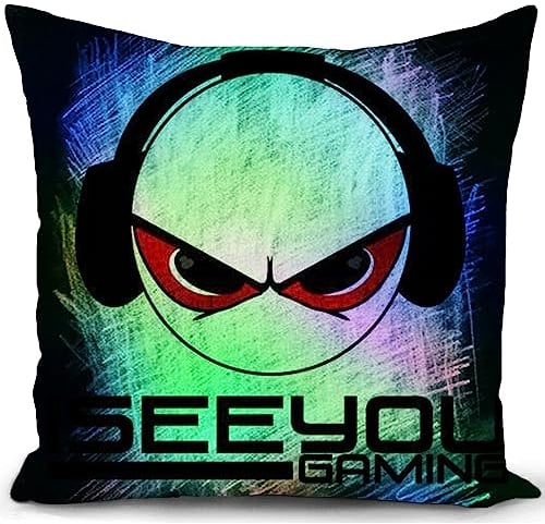 HUASHUZI Kissenbezug Gaming Zimmer deko Gamer Geschenk Geburtstagsgeschenk für männer 18. Geburtstag Junge zocker Kissen für sofakissen I See You Gaming dekokissen Sofa Wohnzimmer Zimmer zierkissen