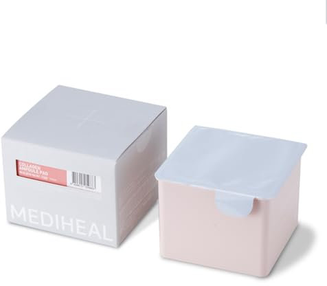 MEDIHEAL Collagen-Ampullen-Pad (nur Nachfüllpackung) – Gesichtswasser aus Baumwolle für Hautstraffung und Wiederherstellung der Elastizität – vegane Öko-Seidenpads